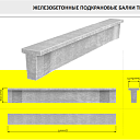 Балки подкрановые железобетонные