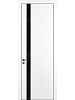 Дверь квалитет к2 alu black белый матовый black lacobel