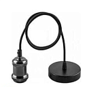 Патрон со шнуром е27 цвет. Чёрный