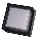 Светодиодный уличный настенный светильник 843F 12W BLACK 4000K IP65 183-03270