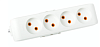 Колодка удлинителя на 4 гнезда с заземлением Multi-let