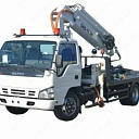 Эвакуатор с подъемным краном (до 8,4 м - 1,5 тонн) ISUZU NQR 71PL