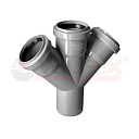 Крестовина 50/50/50х45° VALFEX