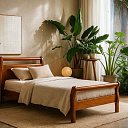 Кровати из дерева, односпальные