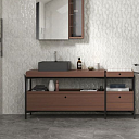 Кафель Sanremo white flower стеновой 30х90