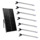 LED прожектор 100Вт ЛД-20 на солнечных панелях 7ми-комплектный