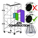 Строительные леса Ø40×2.5 мм, антикоррозийные, легкие, с настилом, Китай