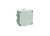 Коробка КМ41233 распаячная для о/п 100х100х50 мм IP44 (RAL7035, 6 гермовводов)