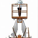 Двухмачтовый вертикальный алюминиевый подъёмник GTWY2-12