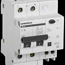 Дифференциальный автоматический выключатель АД12 2Р 16А 30мА GENERICA