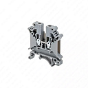 Клемма одноуровневые винтовая проходная, 4 мм2, серая MTU-4