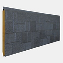 Фасадные панели A5-01 (мокрый асфальт)