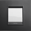 2M Рамка метал. чёрно-монохромавая, выкл 2M белый GEWISS