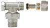 Угловой кран для радиатора R 1\2 с PE ALPEX 16