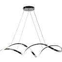 Люстра Scandinavian Spiral Dining Table Modern LED Ceiling Pendant Light Chrome 42Втx2 CCT Changeable (TEKLED) 159-18145