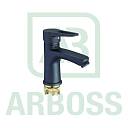 Смеситель для раковины и умывальника (Zegor BLACK Pud1-A045)