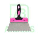 Зубчатый шпатель Araks 160 мм (розовый)