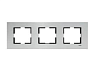 Тройная рамка NOVLA ELX GUMUS 3LU CERC