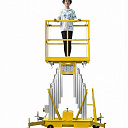 Двухмачтовый вертикальный алюминиевый подъёмник GTWY2-14