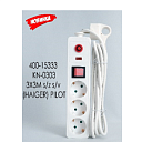 Сетевой фильтр KN-0303 3X3M s/z s/v t 400-15333