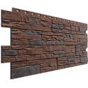 Фасадная панель Stein, тёмный орех
