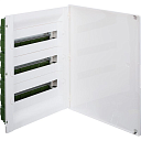 Бокс распределительный 3 рейки, 54 модуля, белая дверь 401768