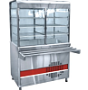 Прилавок-витрина холодильный ПВВ(Н)-70КМ-С-01-НШ вся нерж. плоский стол (1500 мм)