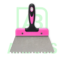 Зубчатый шпатель Araks 200 мм (розовый)