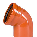Отвод ПВХ для наружной канализации 67° Ду 160 OSTENDORF