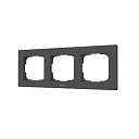 Рамка для выключателей Aqara H2 Графит Тройная