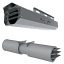 Осевые вентиляторы для подземных помещений ø 315-355-400-500 мм  300°c / 2 ч согласно en 12101-3  ip55