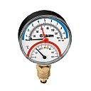 CALEFFI  Термоманометр 0-4BAR 80MM