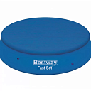 Тент для бассейнов с надувным бортом Fast Set 396 см (d 415 см), Bestway 58415