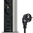 Удлинительный разъем Power Tower с USB- зарядным устройством 1396200013