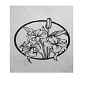 Металлическое панно "Весенние цветы"