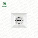 Розетка с заземлением Arkedia B-Z TOP PRIZ 02 02-2WH PANASONIC 120sht