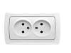 Двойная розетка CARMEN B-Z IKILI PRIZ 90561055 (VIKO)