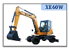 Колёсный экскаватор XE60W