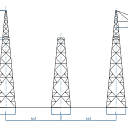 Опоры линий электропередачи У2