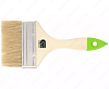 Кисть плоская 100 мм, натуральная щетина, деревянная ручка