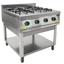 Плита газовая 4-х конфорочная без жар. шкафа ПГ-4-01