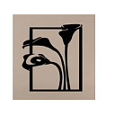 Настенное металлическое панно "Калла"