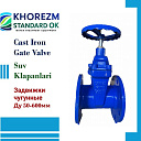 Задвижка чугунная  ДУ100 РУ16
