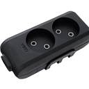 Колодка MULTI-LET SIYAH IKILI PRIZ KLEMENSLI 400-36401