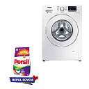 Стиральная машина Samsung ART WW60J4210JWULD, до 6кг + В подарок Стиральный порошок Persil Color 3 кг