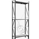 Стеллаж MS U 2500х1000х400 (3 полки, нагрузка на полку 200 кг)