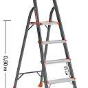Алюминиевая стремянка 17004