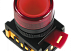 Кнопка ABLF-22 красный d22мм неон IEK