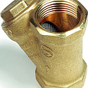 Фильтр латунный сетчатый магнитный с внутренней резьбой ру 30 ду 15 giacomini