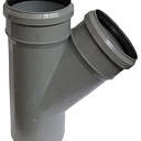 Тройник ПП для внутренней канализации 45° Ду 90х75 OSTENDORF
